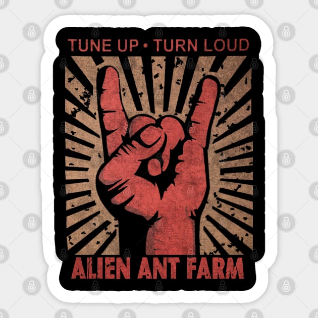 Tune up . Turn Loud Alien Ant Farm Sticker by MenGemeyMashkan